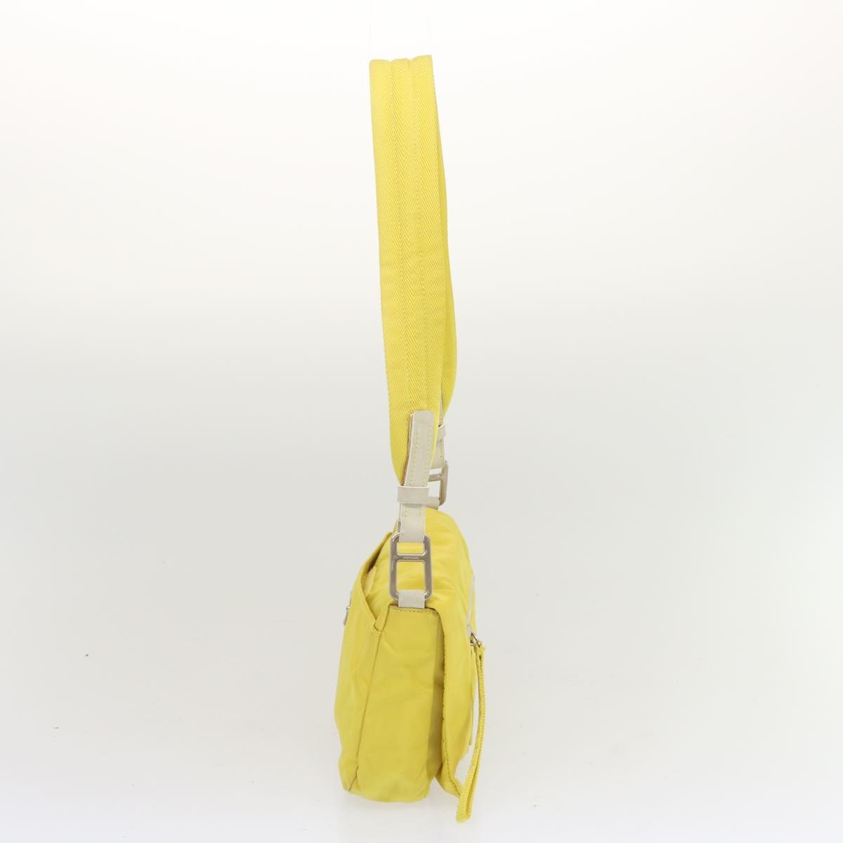 Prada Vintage Shoulder Bag Tessuto Yellow Nylon Shoulder Bag Bag
