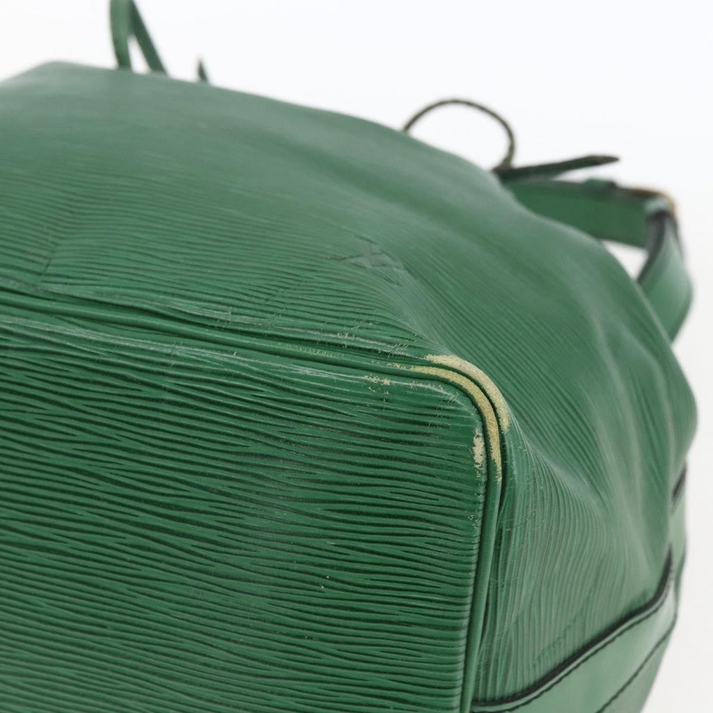 Louis Vuitton Petit Noe Handbag Epi Leather Green Leather Shoulder Bag