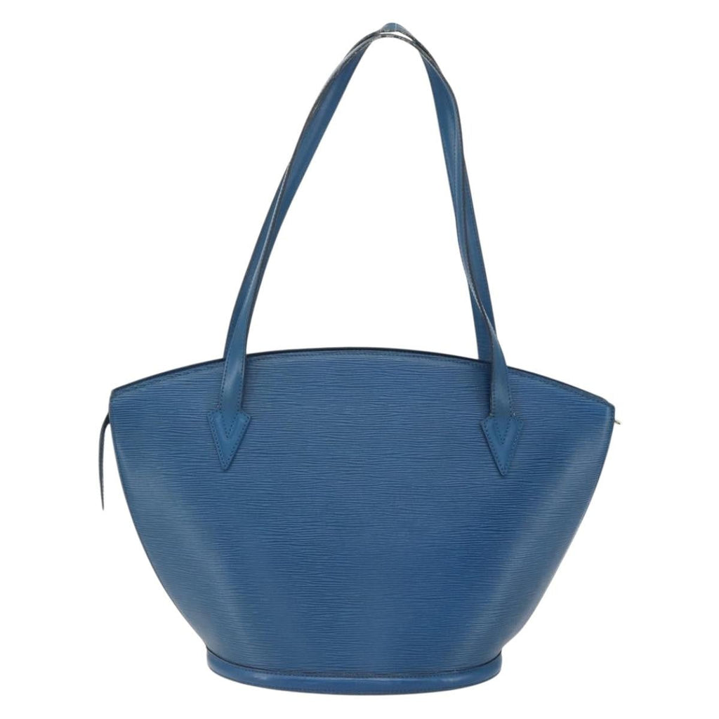 Louis Vuitton Saint Jacques Handbag Epi Leather Blue Leather Shoulder Bag