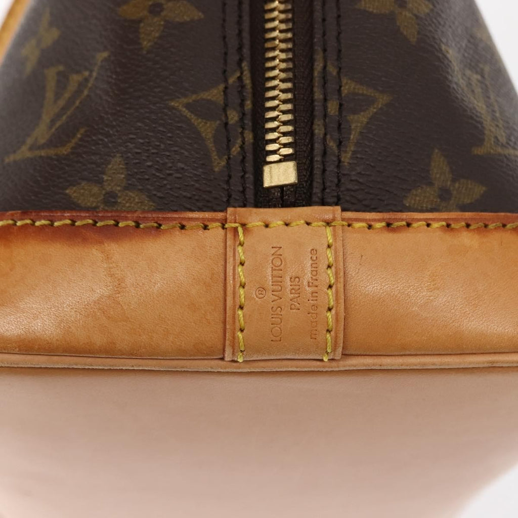 Louis Vuitton Alma Handbag Monogram Canvas Brown Canvas Handbag