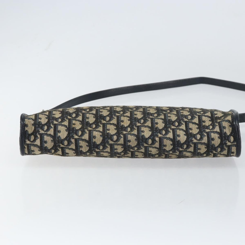 Christian Dior Vintage Trotter Shoulder Bag Canvas Navy Canvas Shoulder Bag Bag (Pre-Owned)