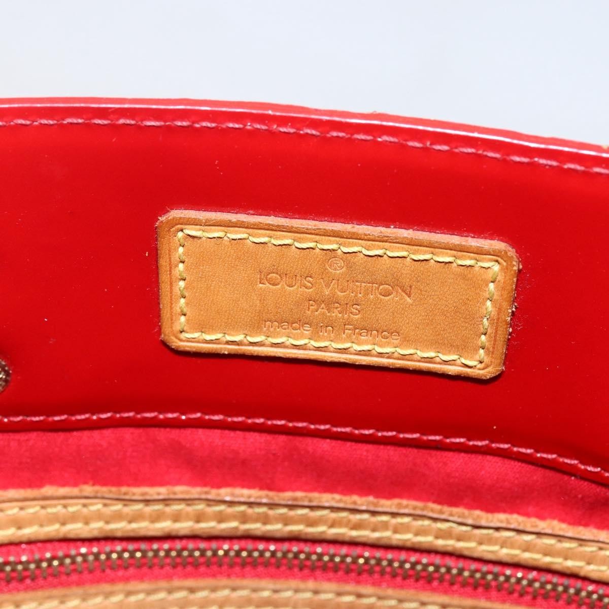 Louis Vuitton Reade Handbag Monogram Vernis Red Patent_Leather Handbag