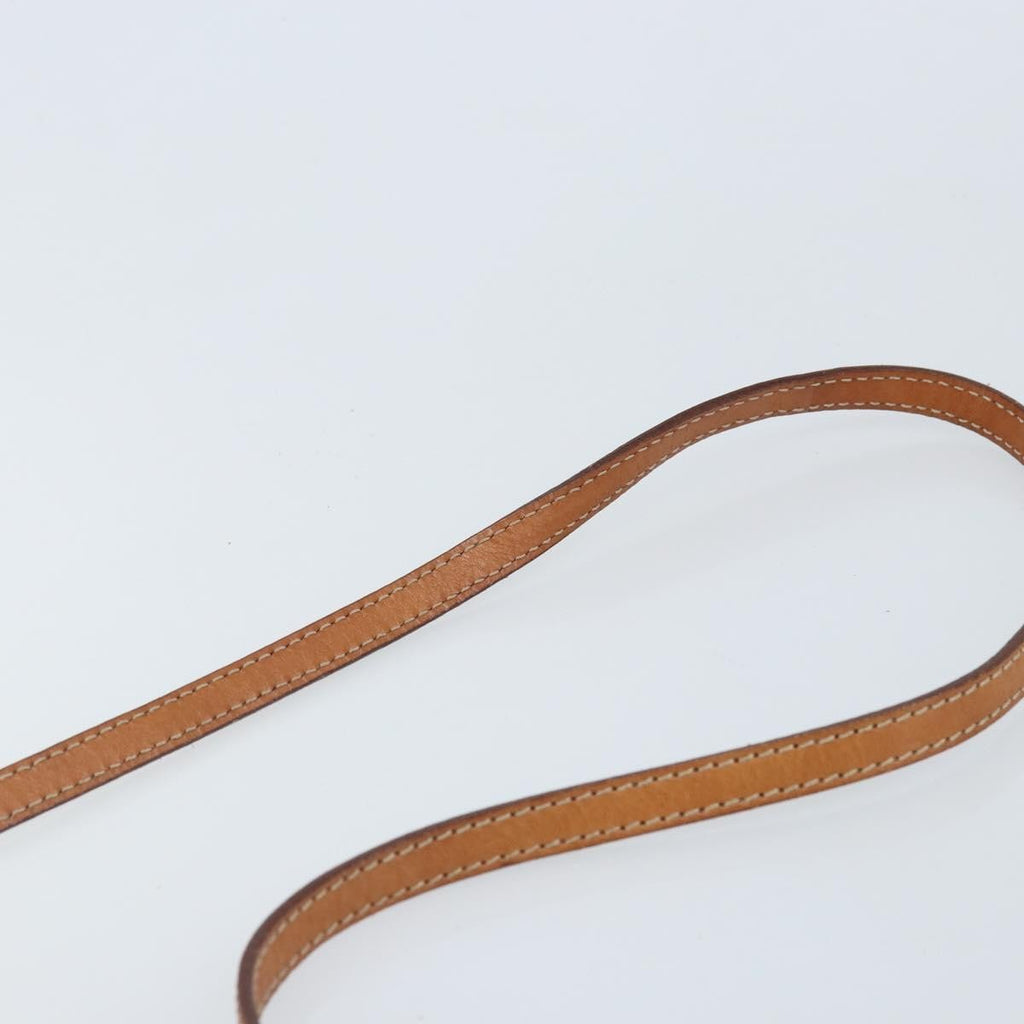 Celine Vintage Macadam Circle Logo Shoulder Bag Canvas And Leather Brown Canvas Shoulder Bag Bag