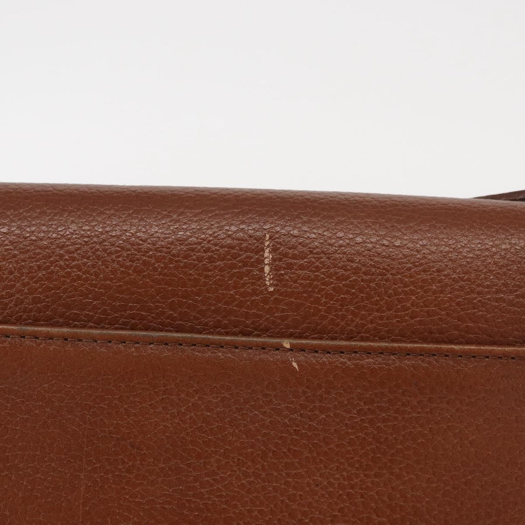 Burberry Vintage Shoulder Bag Leather Brown Leather Shoulder Bag