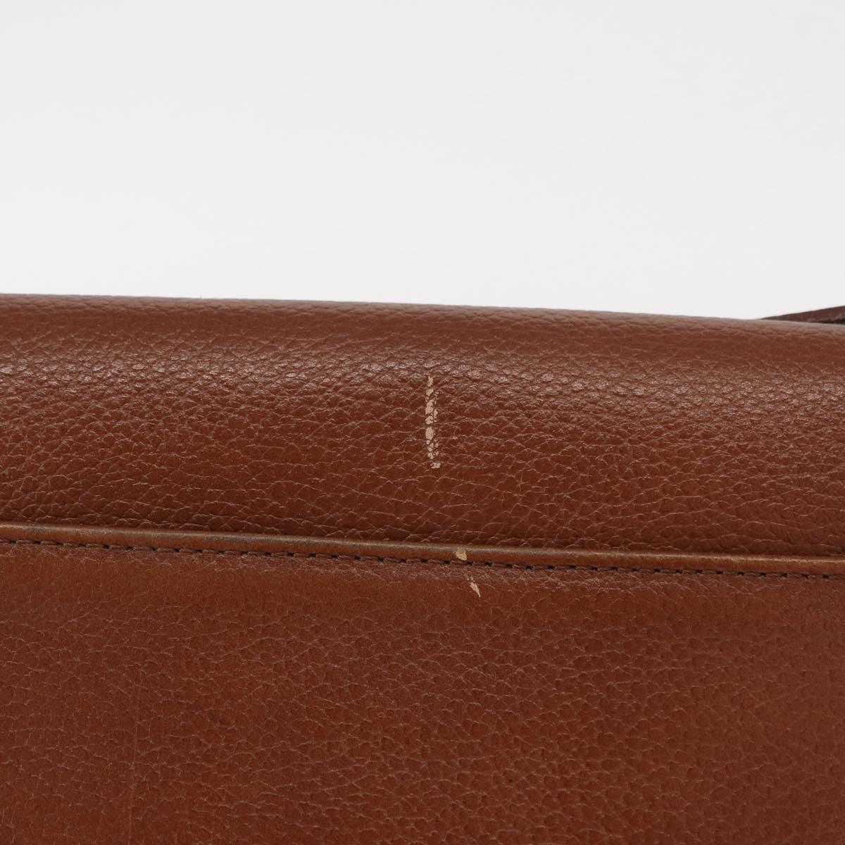 Burberry Vintage Shoulder Bag Leather Brown Leather Shoulder Bag