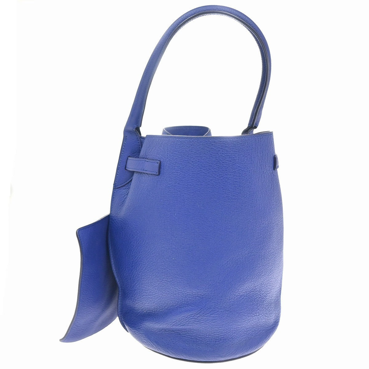 Celine Big Bag Bucket Leather Blue Leather Handbag