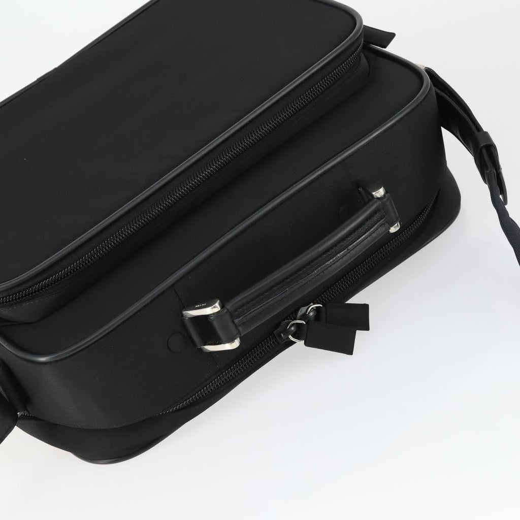 Prada Convertible Front Pocket Briefcase Tessuto With Saffiano Leather Black Nylon Briefcase Bag