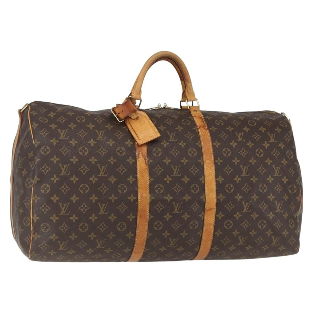 Louis Vuitton Keepall Bag Monogram Canvas Brown Canvas Travel Bag