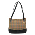 Burberry Nova Check Tote Canvas And Leather Beige Canvas Tote Bag