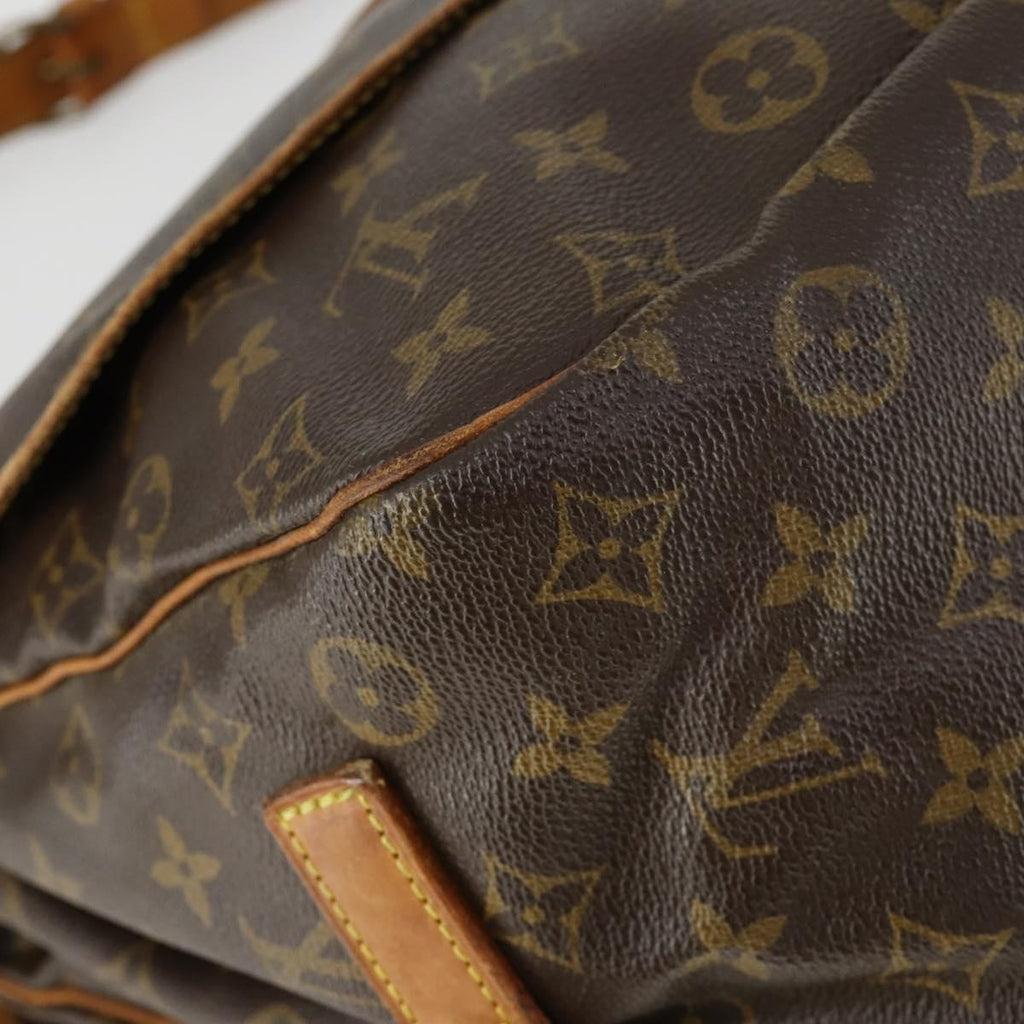Louis Vuitton Saumur Handbag Monogram Canvas Brown Canvas Shoulder Bag