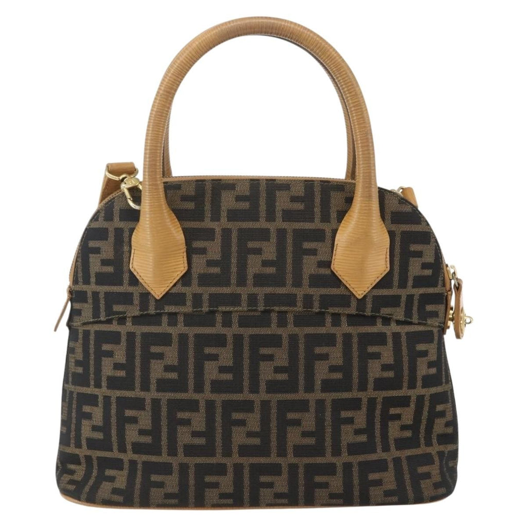 Fendi Vintage Zucca Handbag Zucca Brown Canvas Handbag