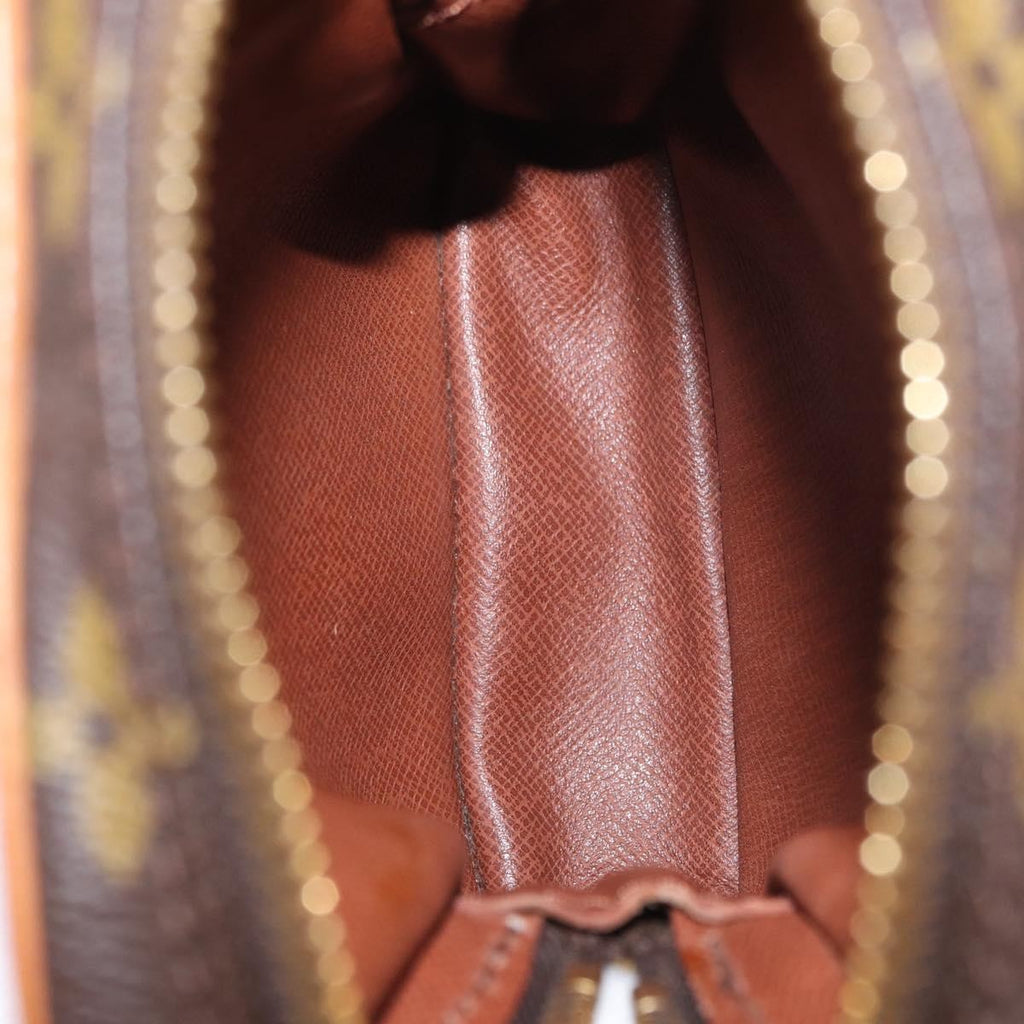 Louis Vuitton Danube Handbag Monogram Canvas Brown Canvas Shoulder Bag