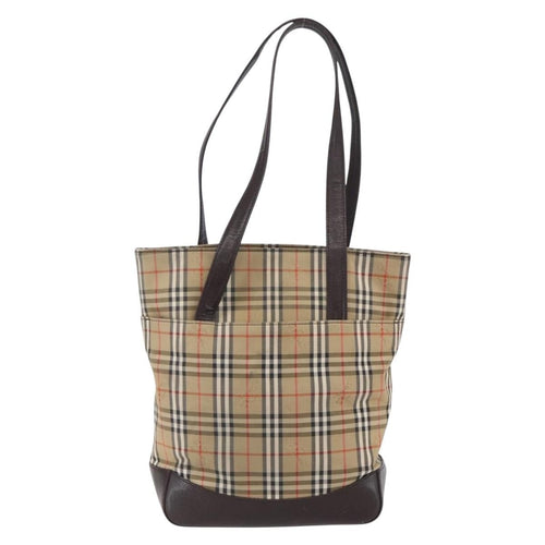 Burberry Vintage Tote Bag Canvas Beige Canvas Tote Bag