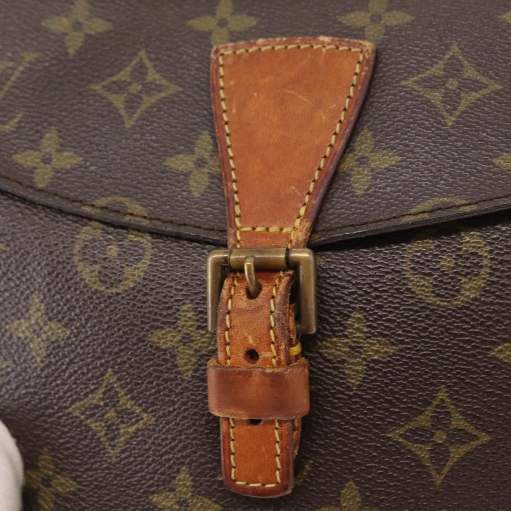 Louis Vuitton Jeune Fille Handbag Monogram Canvas Brown Canvas Shoulder Bag