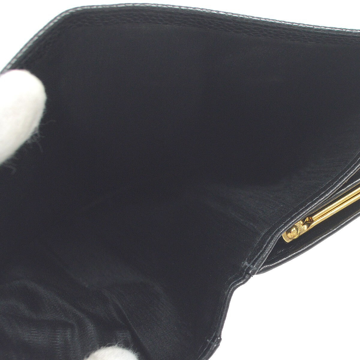 Chanel Timeless Cc French Wallet Caviar Black Leather Wallets Accessory