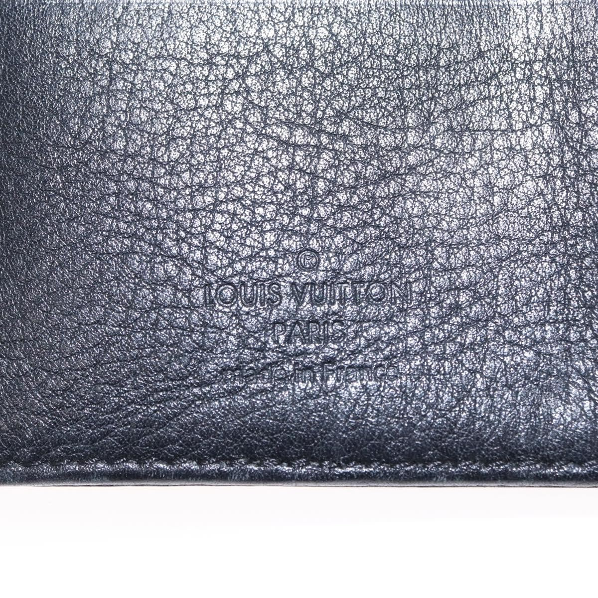 Louis Vuitton Amelia Wallet Mahina Leather Black Leather Wallets Accessory