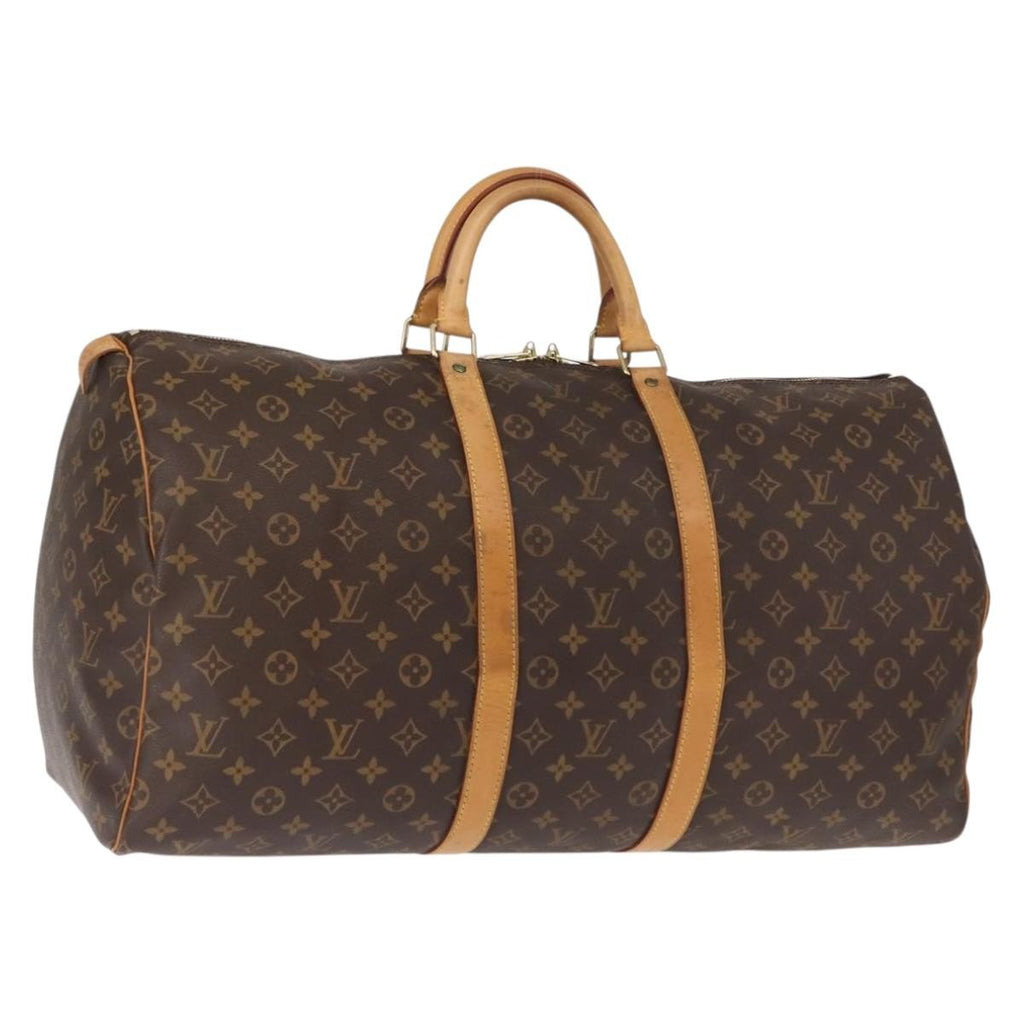 Louis Vuitton Keepall Bag Monogram Canvas Brown Canvas Travel Bag
