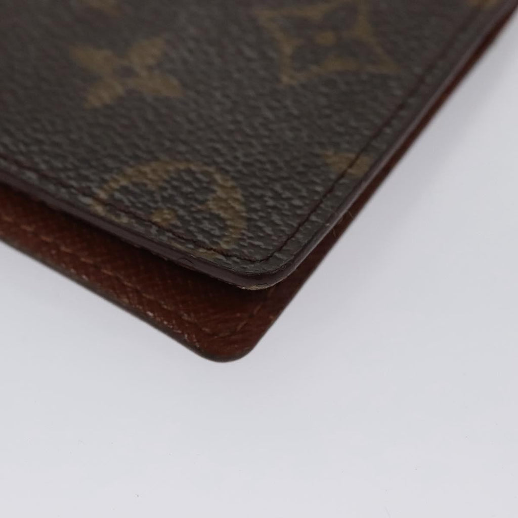Louis Vuitton Vertical Id Card Holder Canvas Brown Canvas Card Holders Accessory