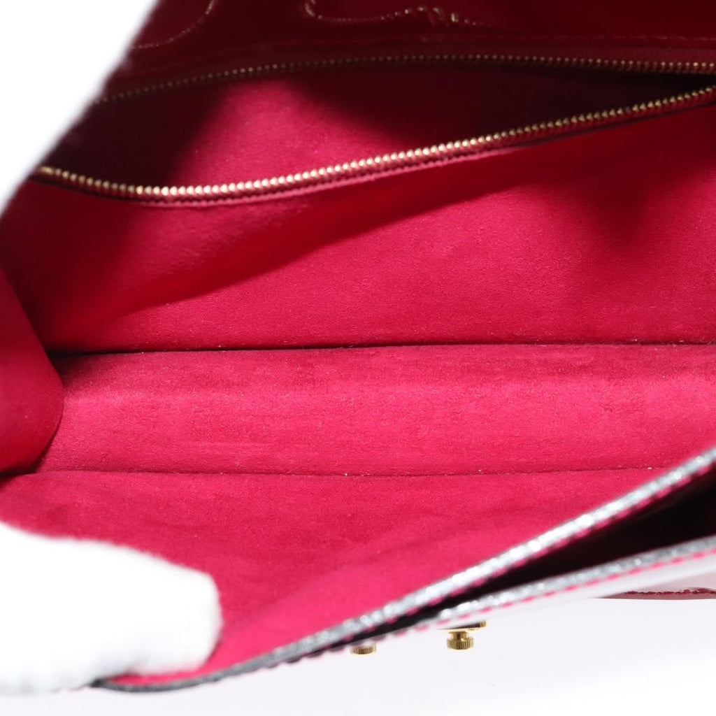Louis Vuitton Monceau Handbag Vernis Red Patent_Leather Handbag