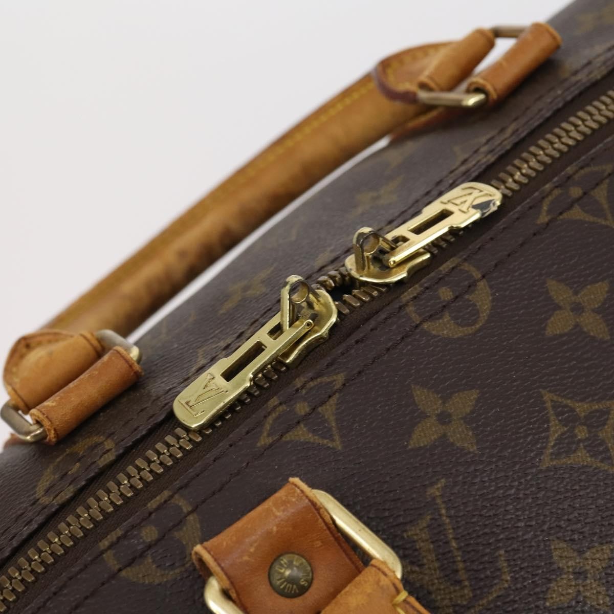 Louis Vuitton Keepall Bag Monogram Canvas Brown Canvas Travel Bag