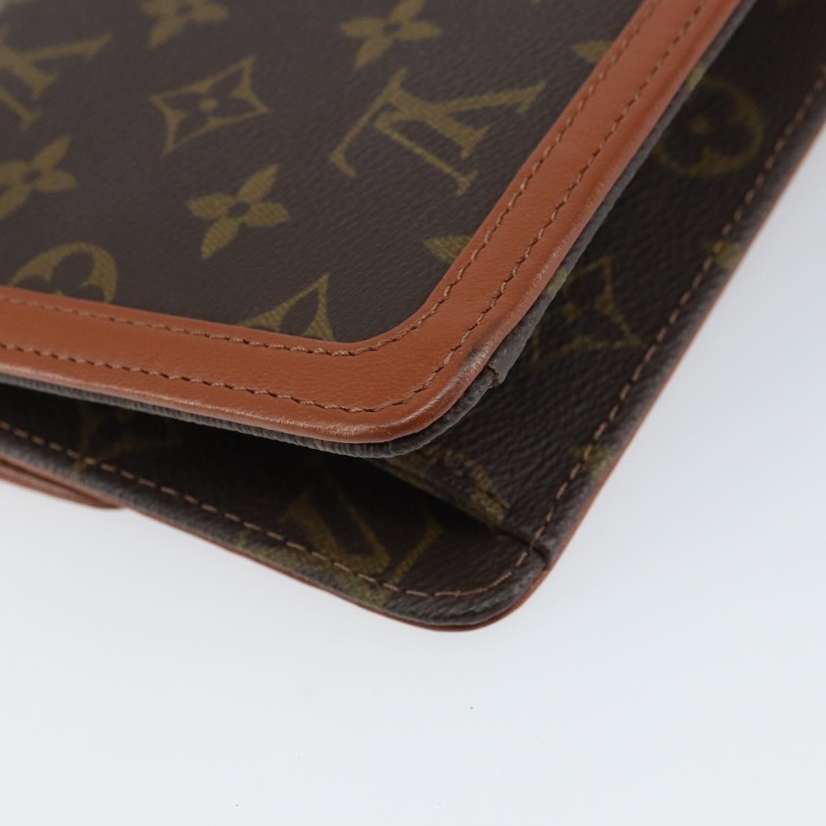 Louis Vuitton Dame Pochette Monogram Canvas Brown Canvas Clutche & Pouche Bag