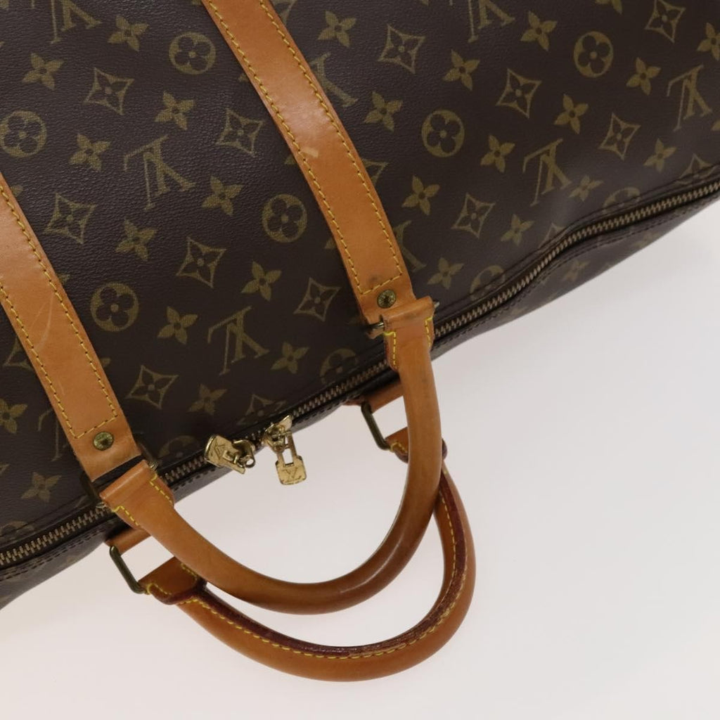 Louis Vuitton Keepall Bag Monogram Canvas Brown Canvas Travel Bag