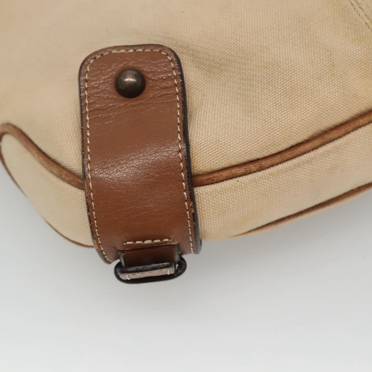Burberry Blue Label Shoulder Bag Canvas Beige Canvas Shoulder Bag