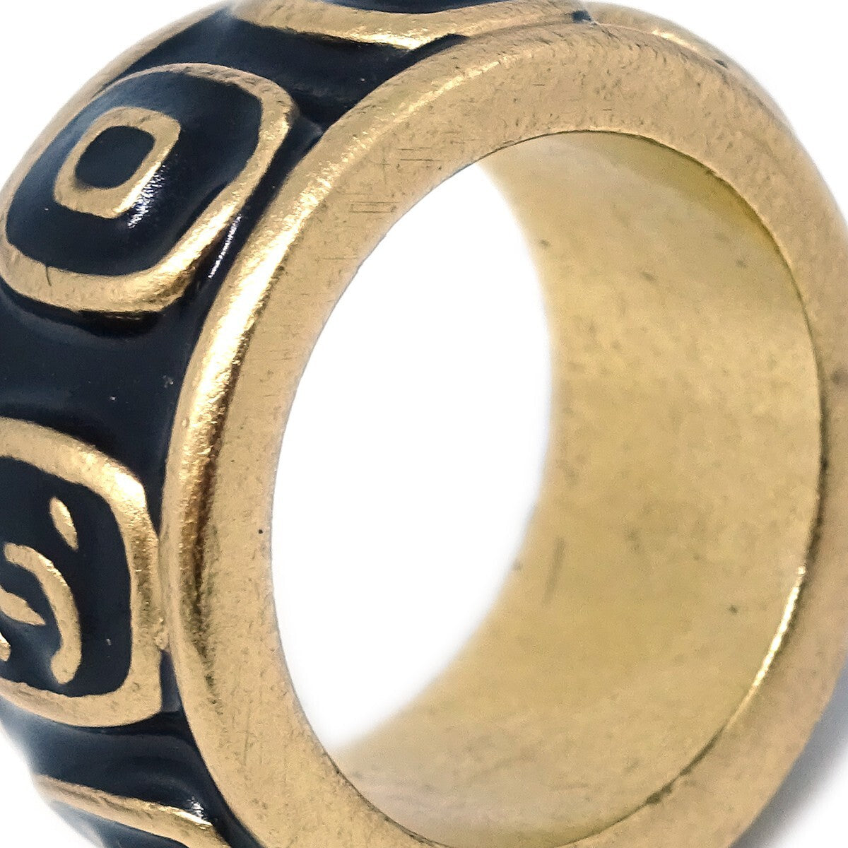 Chanel Logo Ring Gold-Plated Gold Gold_Plated Ring Jewelry