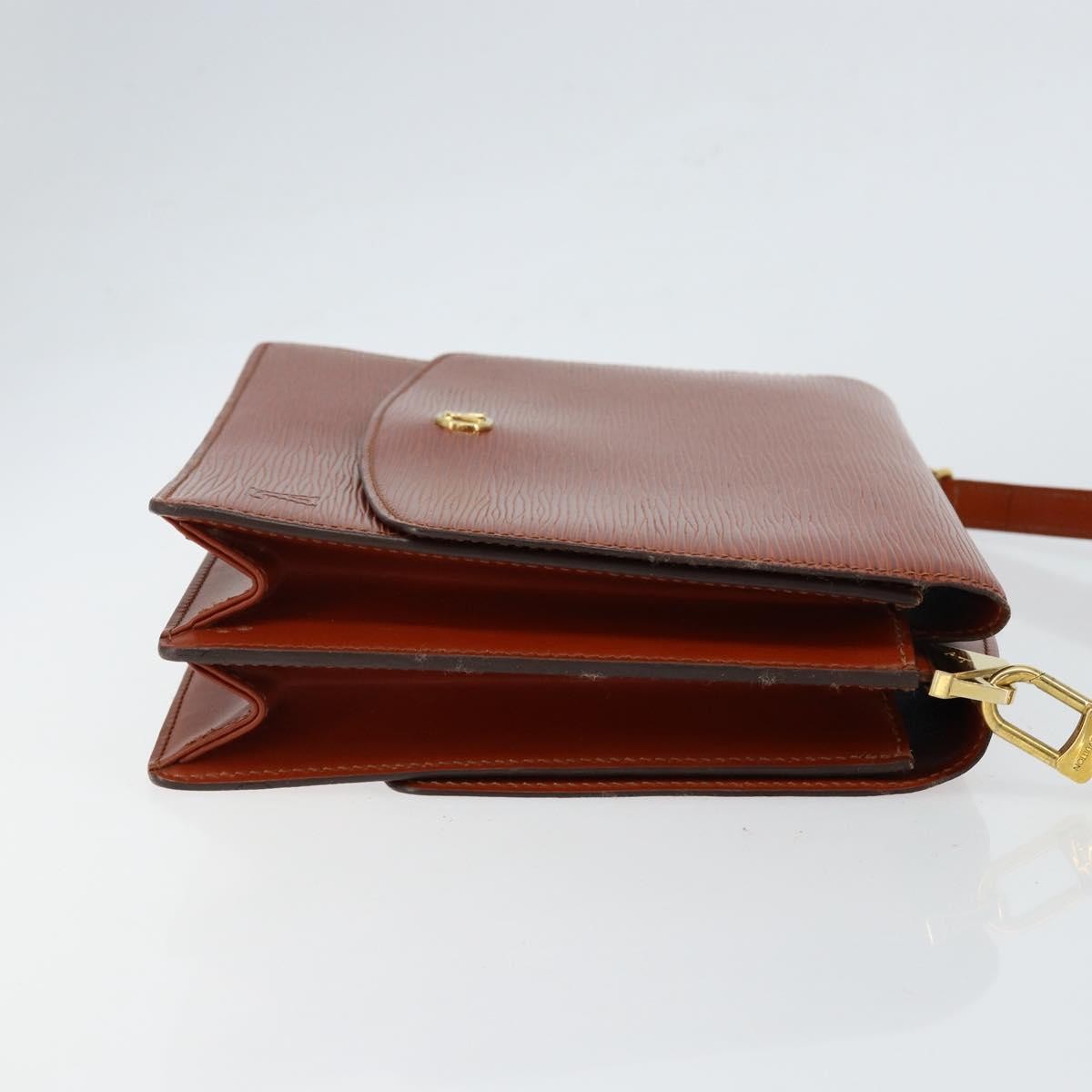 Louis Vuitton Grenelle Shoulder Bag Epi Leather Brown Leather Shoulder Bag