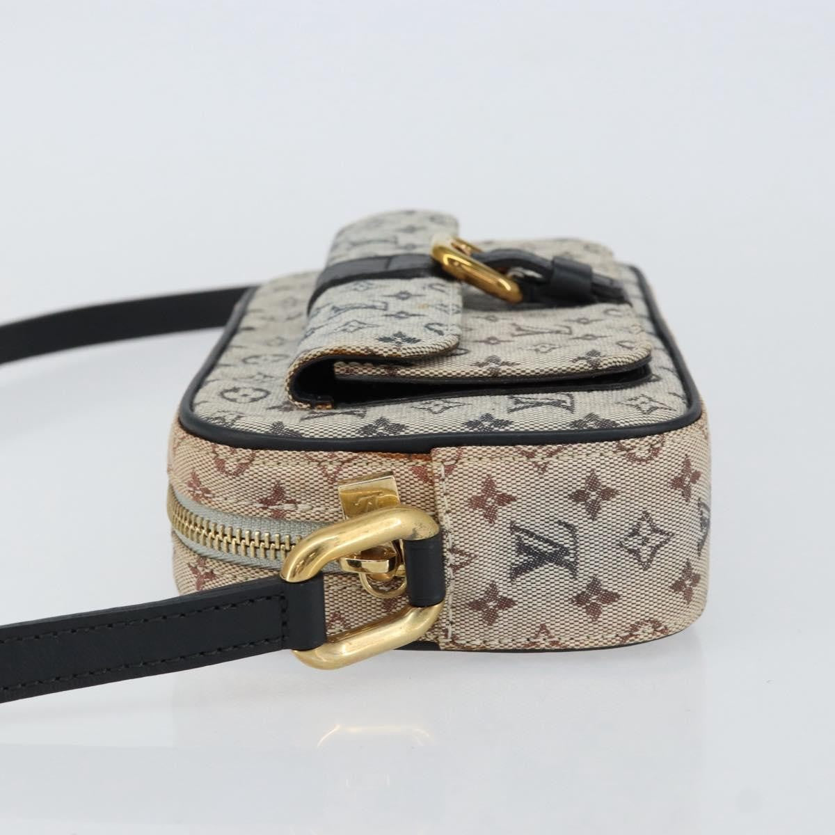 Louis Vuitton Juliette Crossbody Bag Mini Lin Blue Canvas Shoulder Bag
