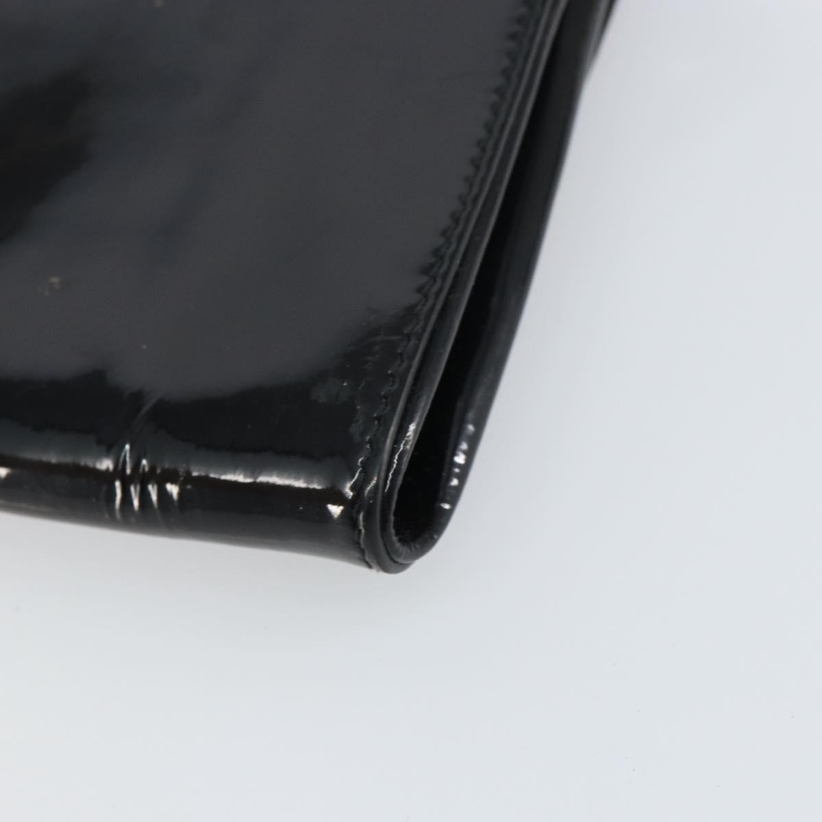 Fendi Vintage Shoulder Bag Enamel Black Patent_Leather Shoulder Bag Bag