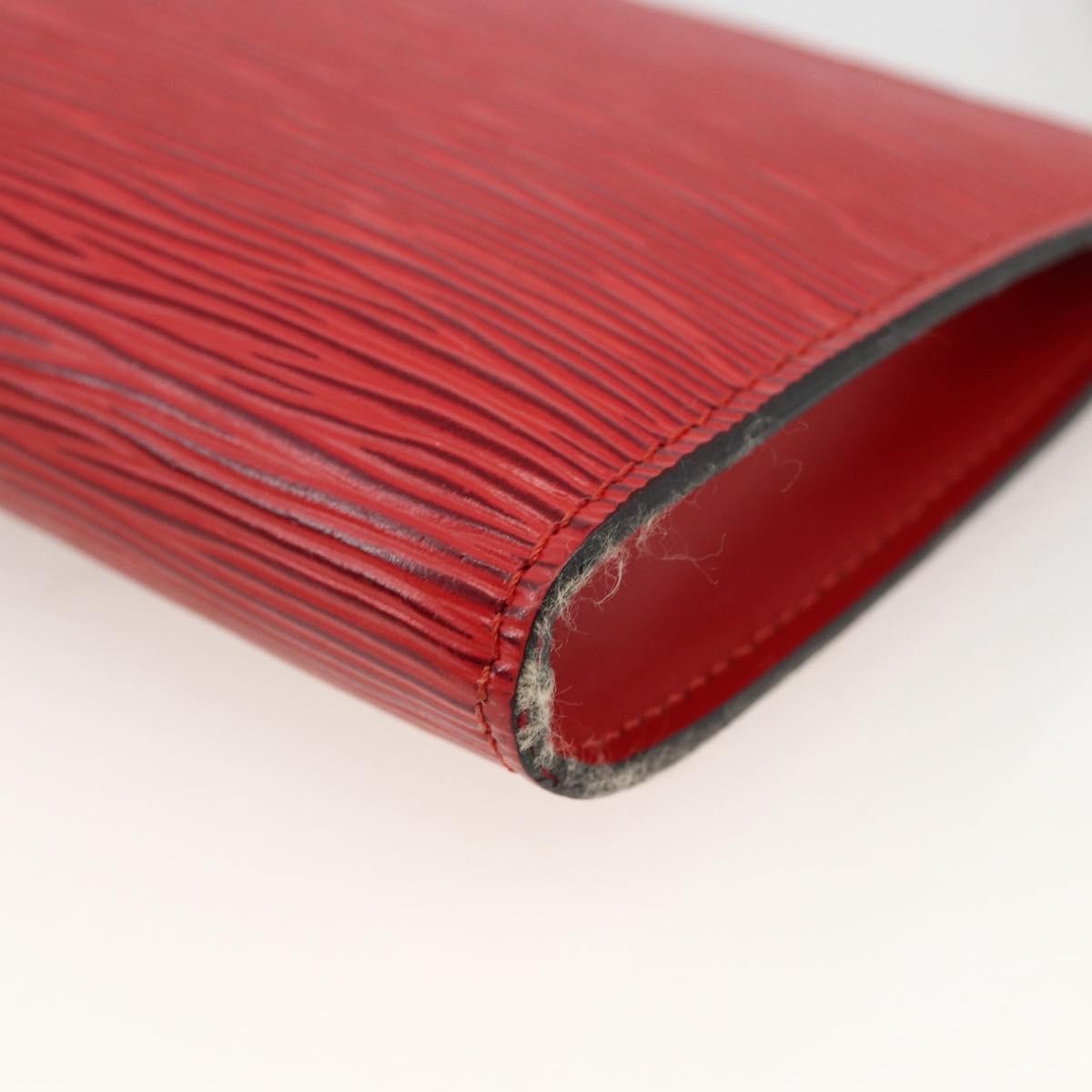 Louis Vuitton Pochette Accessoires Epi Leather Red Leather Clutche & Pouche Bag