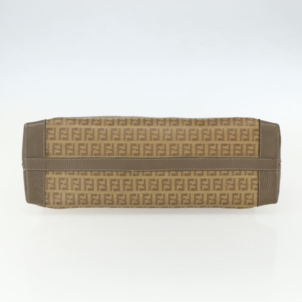 Fendi Zucchino Canvas Brown Canvas Handbag