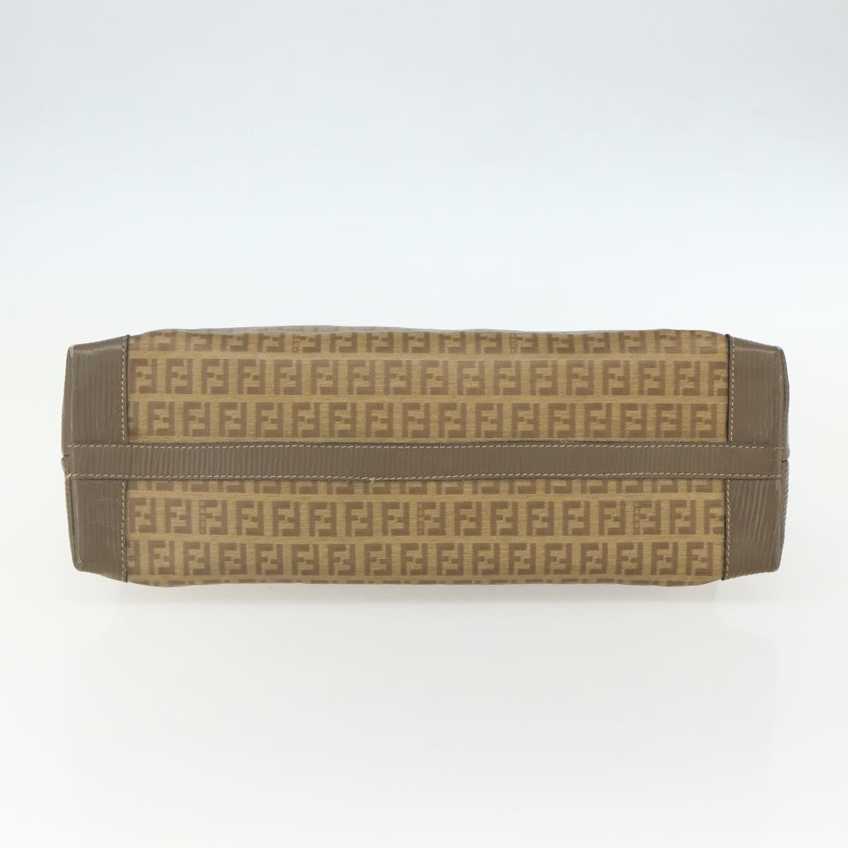 Fendi Zucchino Canvas Brown Canvas Handbag