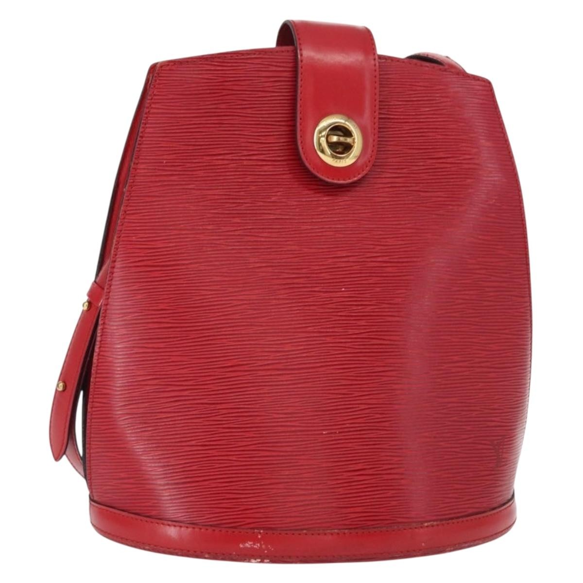 Louis Vuitton Cluny Shoulder Bag Epi Leather Red Leather Shoulder Bag