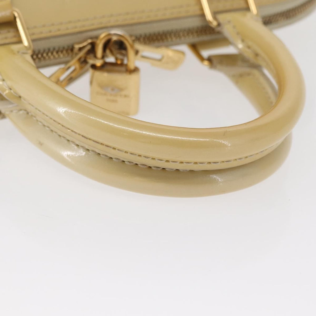Louis Vuitton Alma Handbag Patent Leather Beige Patent_Leather Handbag