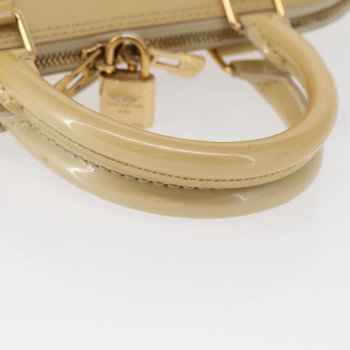 Louis Vuitton Alma Handbag Patent Leather Beige Patent_Leather Handbag