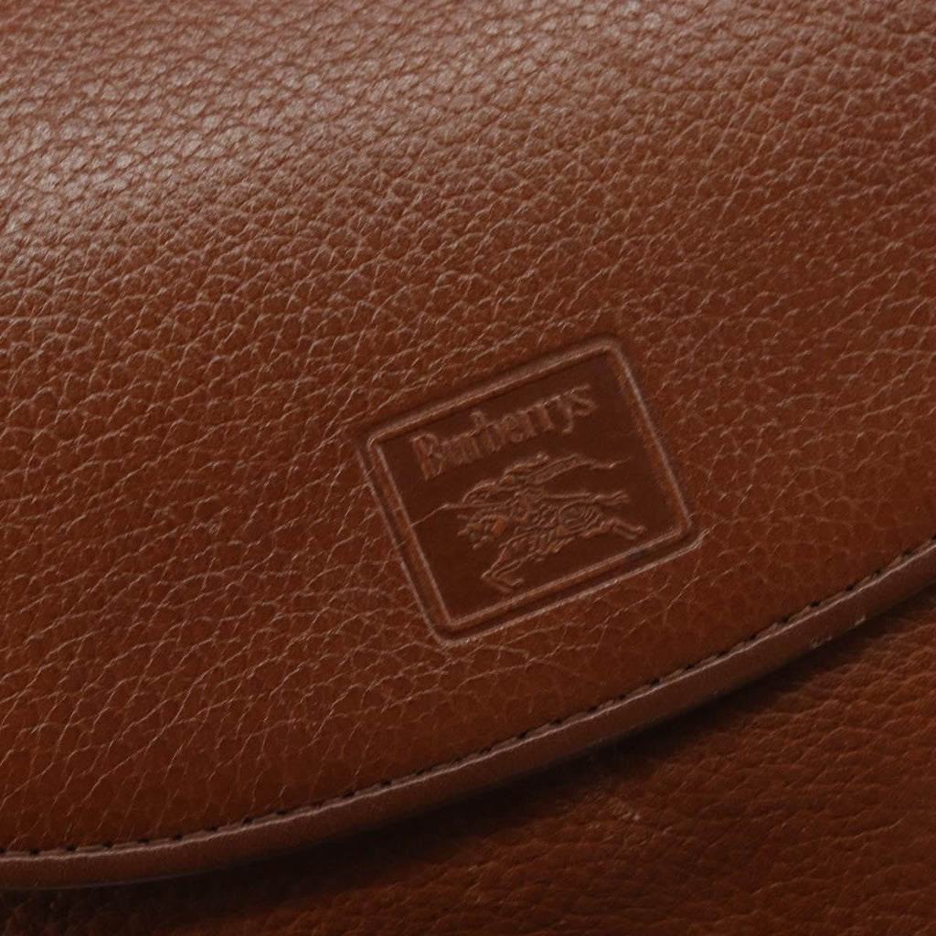 Burberry Vintage Shoulder Bag Leather Brown Leather Shoulder Bag