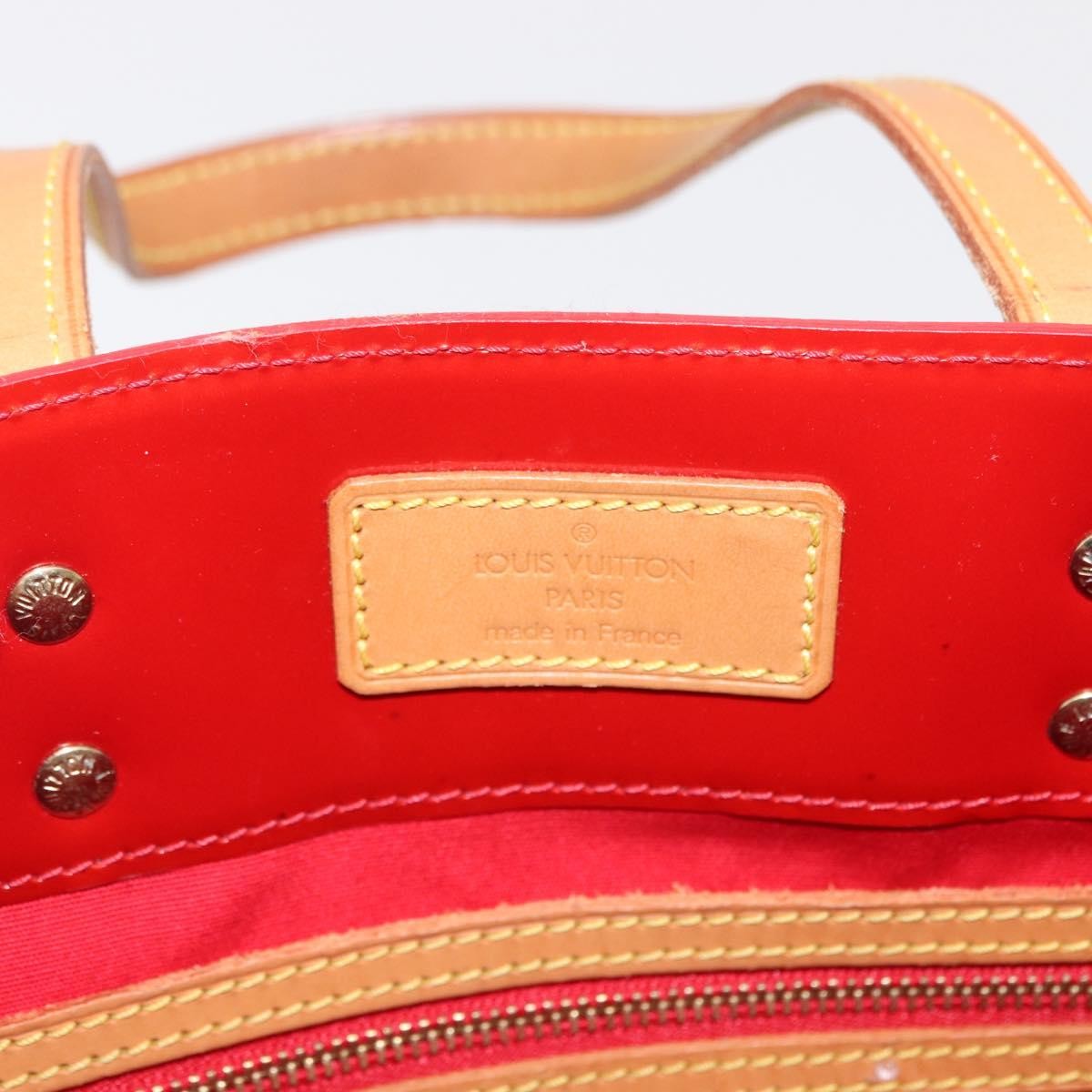 Louis Vuitton Reade Handbag Monogram Vernis Red Patent_Leather Handbag