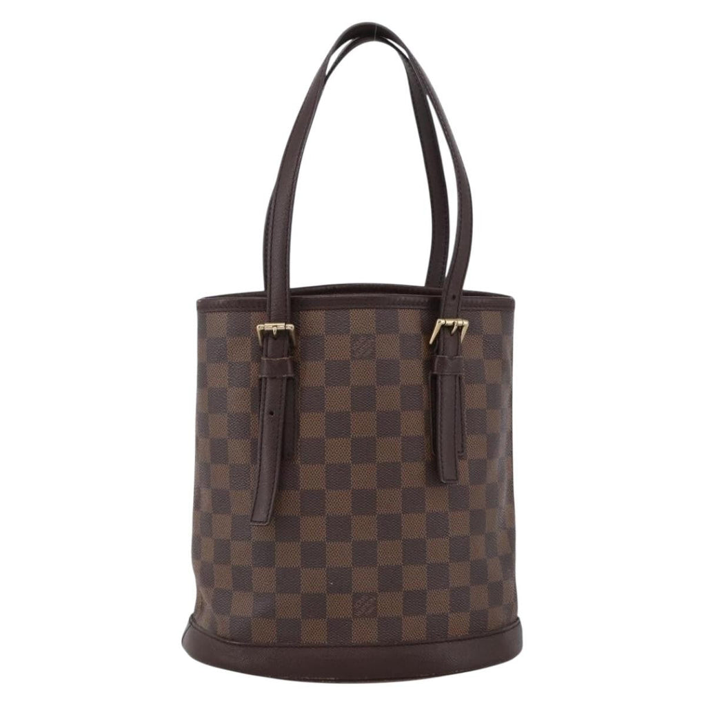 Louis Vuitton Marais Bucket Bag Damier Brown Canvas Shoulder Bag
