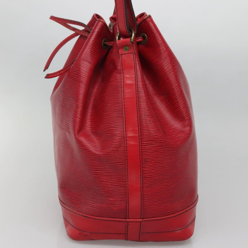 Louis Vuitton Noe Handbag Epi Leather Red Leather Bag