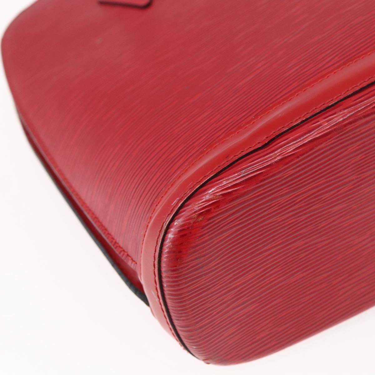 Louis Vuitton Lussac Handbag Epi Leather Red Leather Shoulder Bag