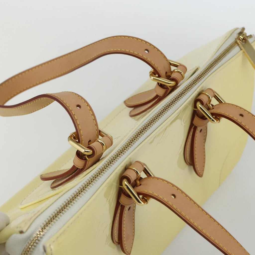 Louis Vuitton Rosewood Avenue Handbag Monogram Vernis Yellow Patent_Leather Handbag