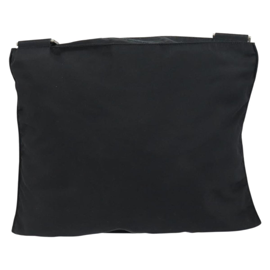 Prada Flat Messenger Bag Tessuto Black Nylon Shoulder Bag Bag