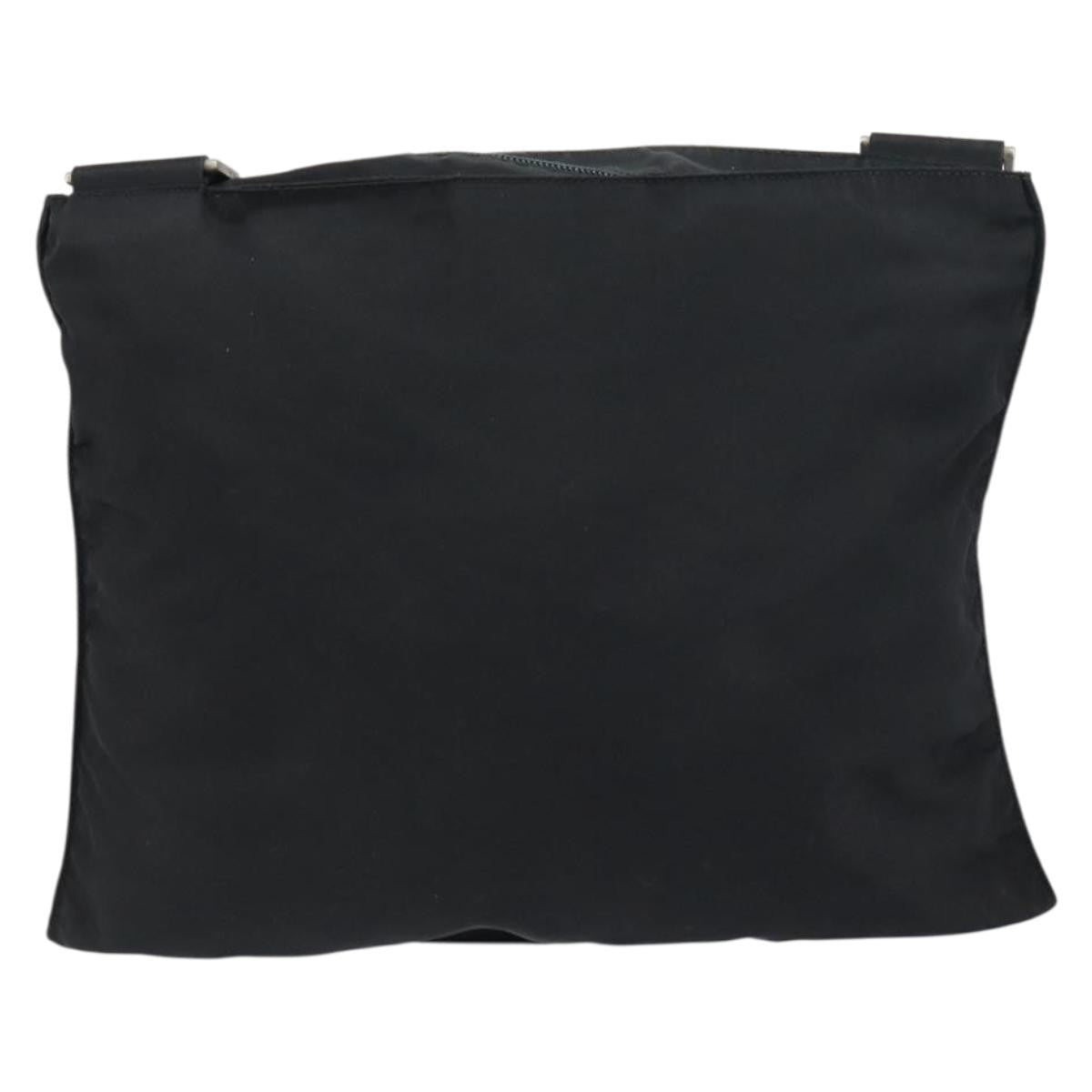 Prada Flat Messenger Bag Tessuto Black Nylon Shoulder Bag Bag