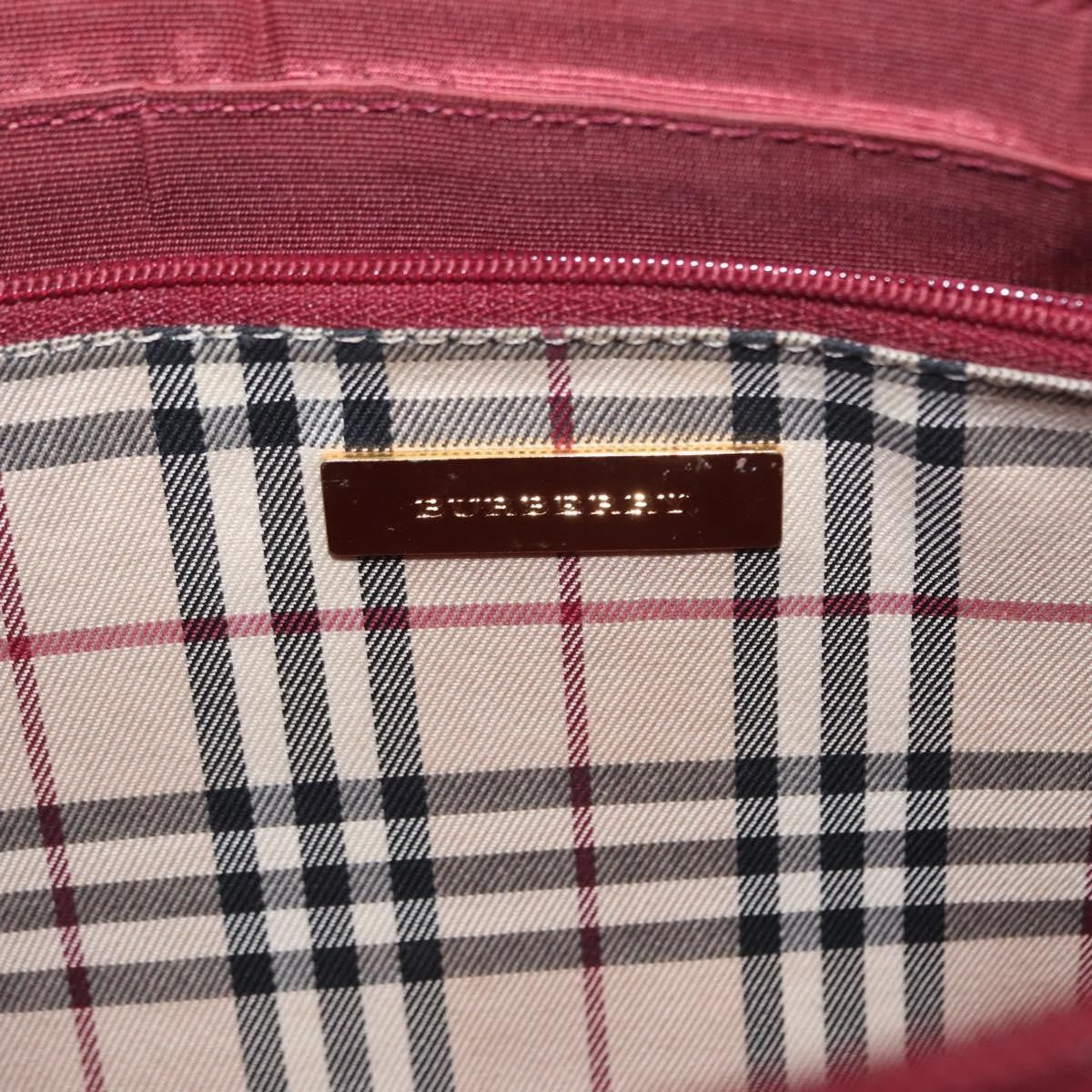 Burberry Vintage Shoulder Bag Leather Burgundy Leather Shoulder Bag