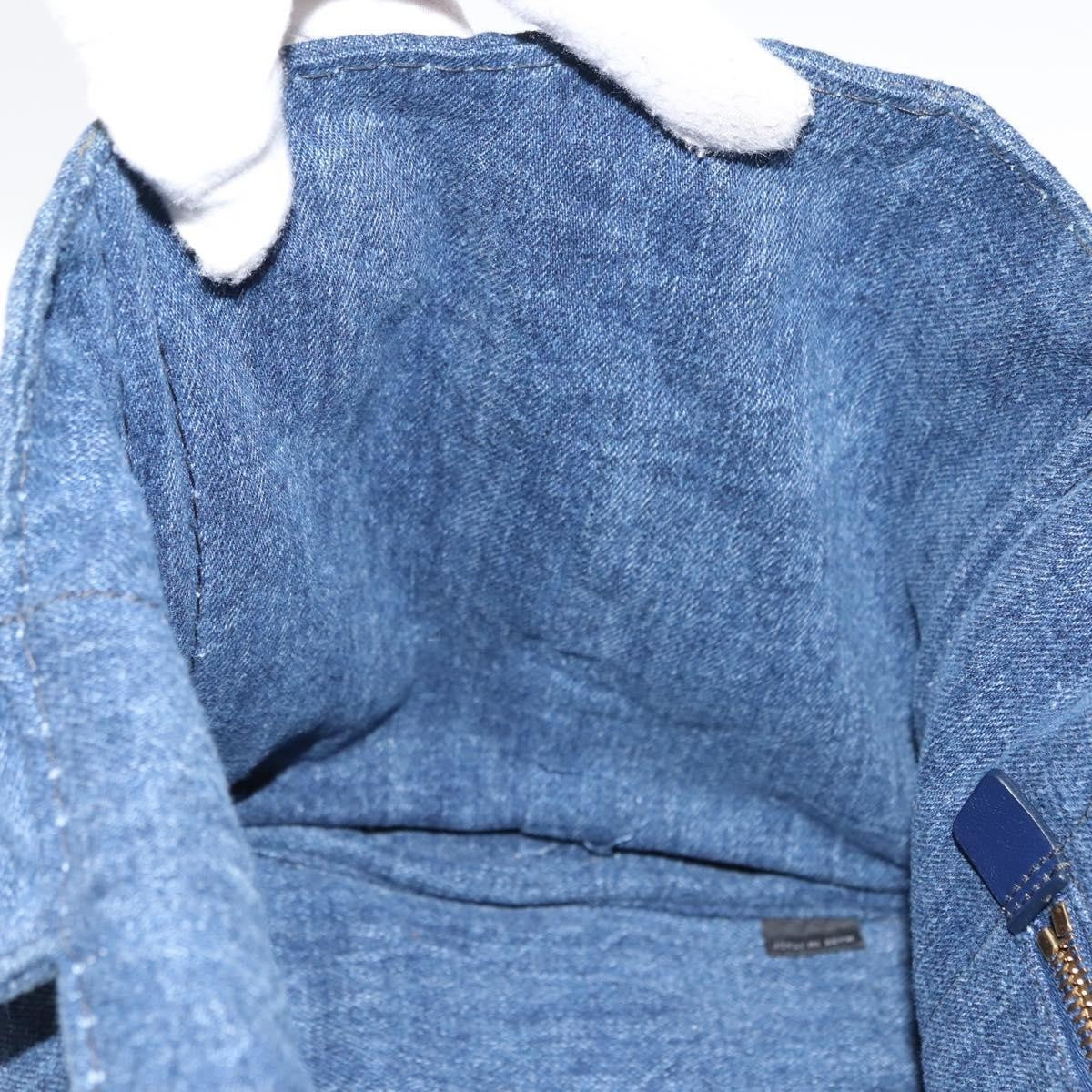 Prada Canapa Convertible Tote Denim Blue Denim_Jeans Bag