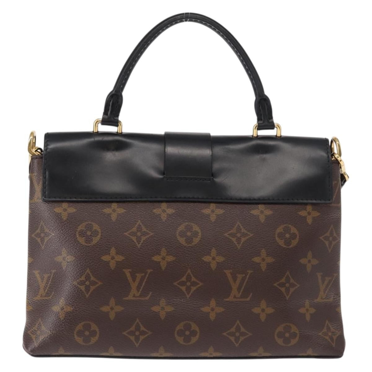 Louis Vuitton One Handle Flap Bag Monogram Canvas And Leather Brown Canvas Handbag
