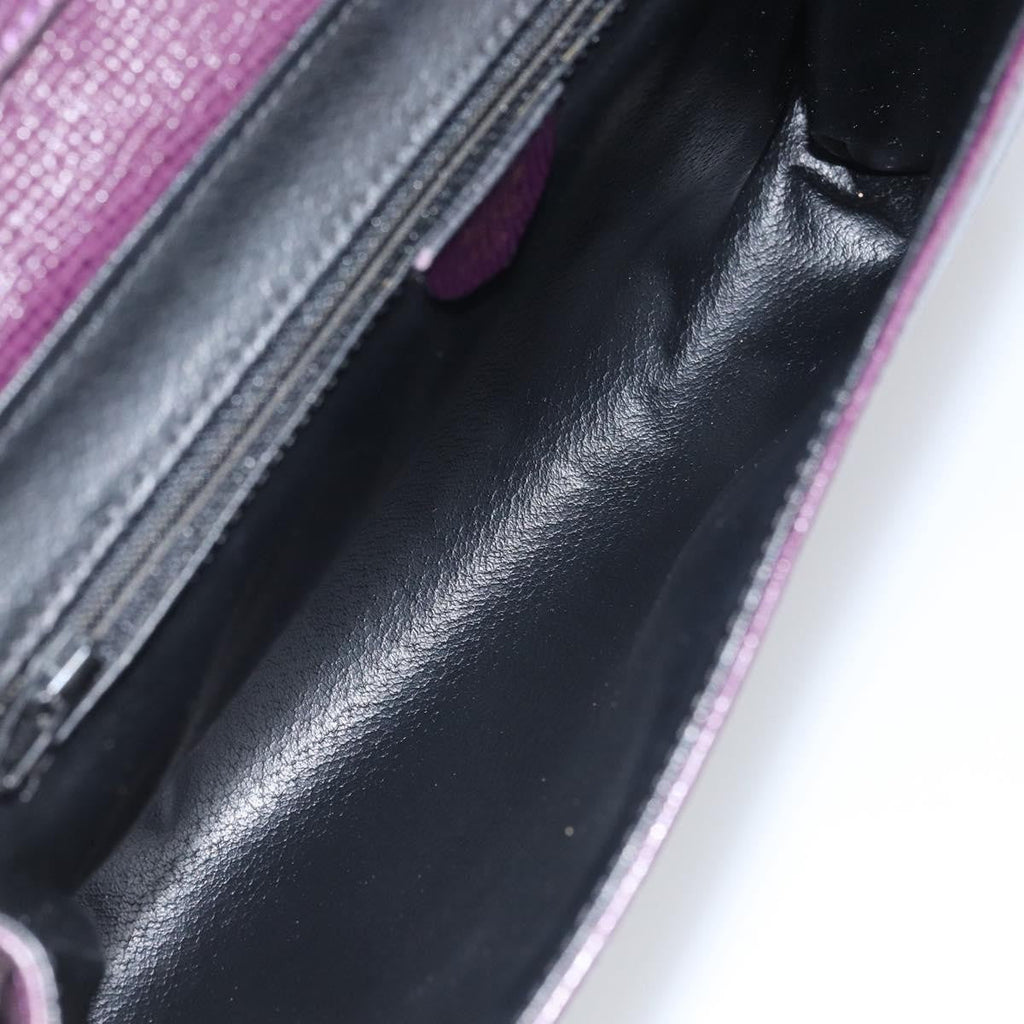 Celine Circle Logo Shoulder Bag Leather Purple Leather Shoulder Bag Bag