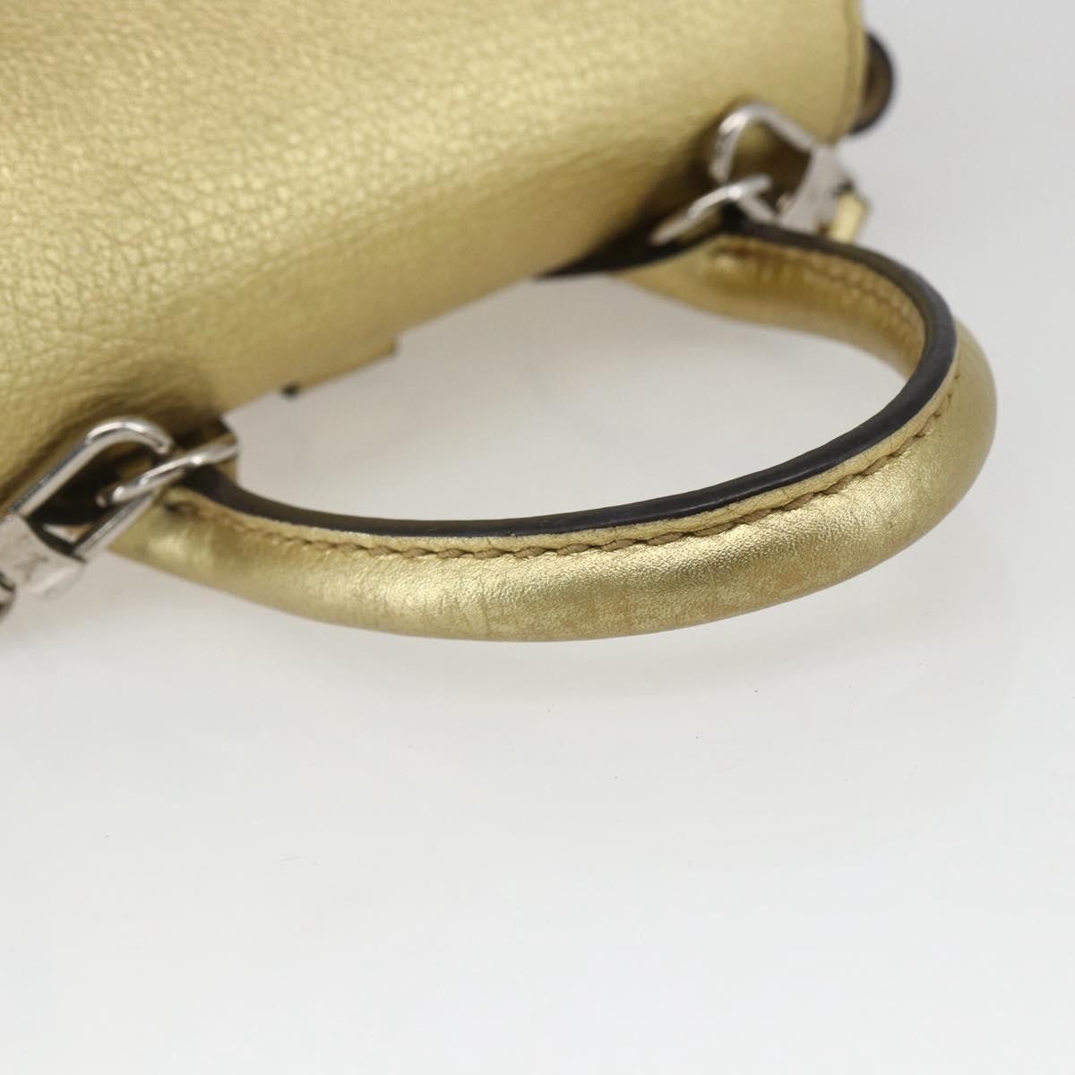 Louis Vuitton Lockme Backpack Leather Gold Leather Backpack Bag